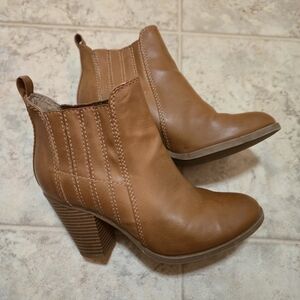 Brown Leather Ankle Boots